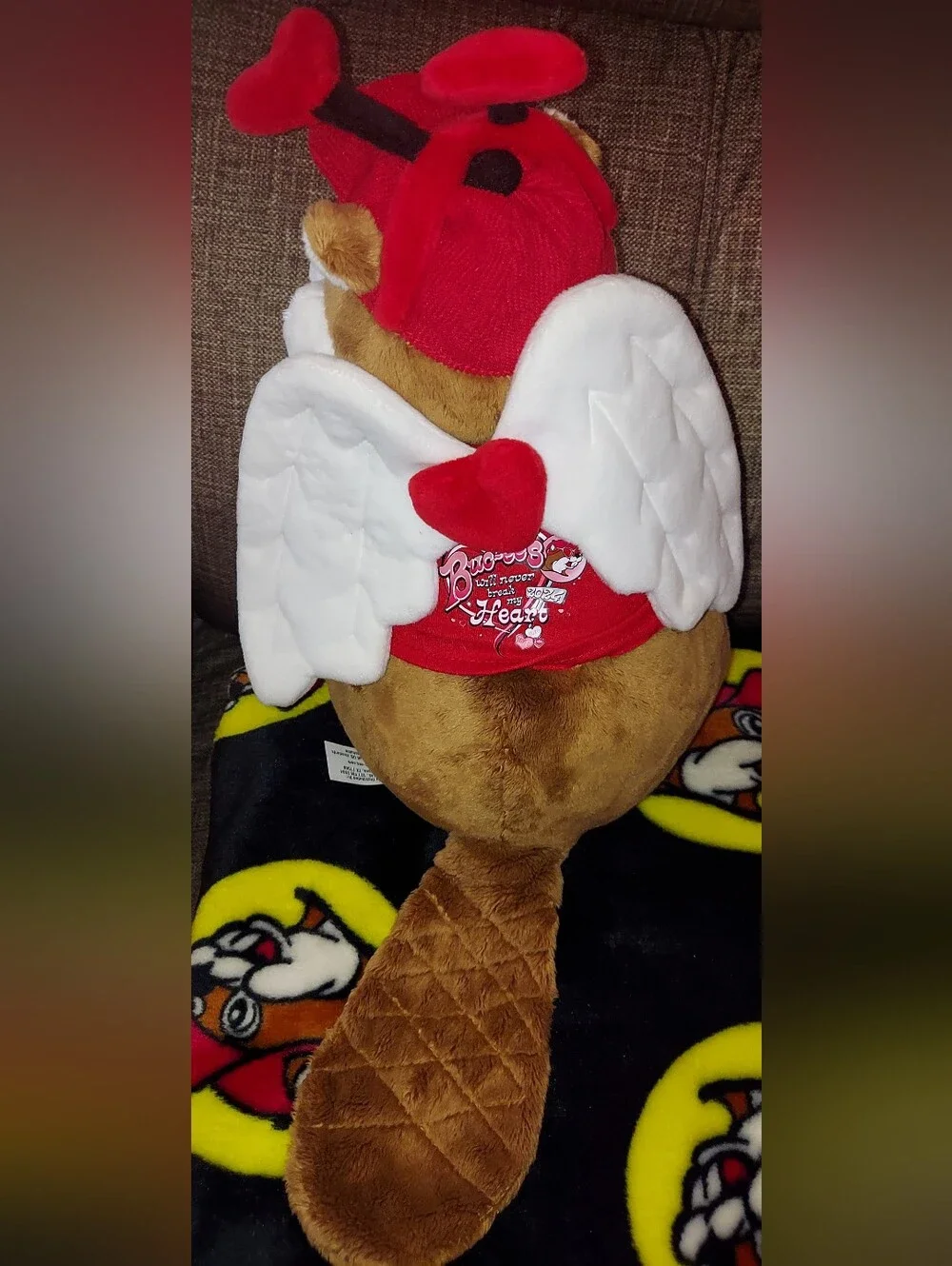 Plush Stuffed Buc-ee's Beaver Bear & Plush Blanket Throw